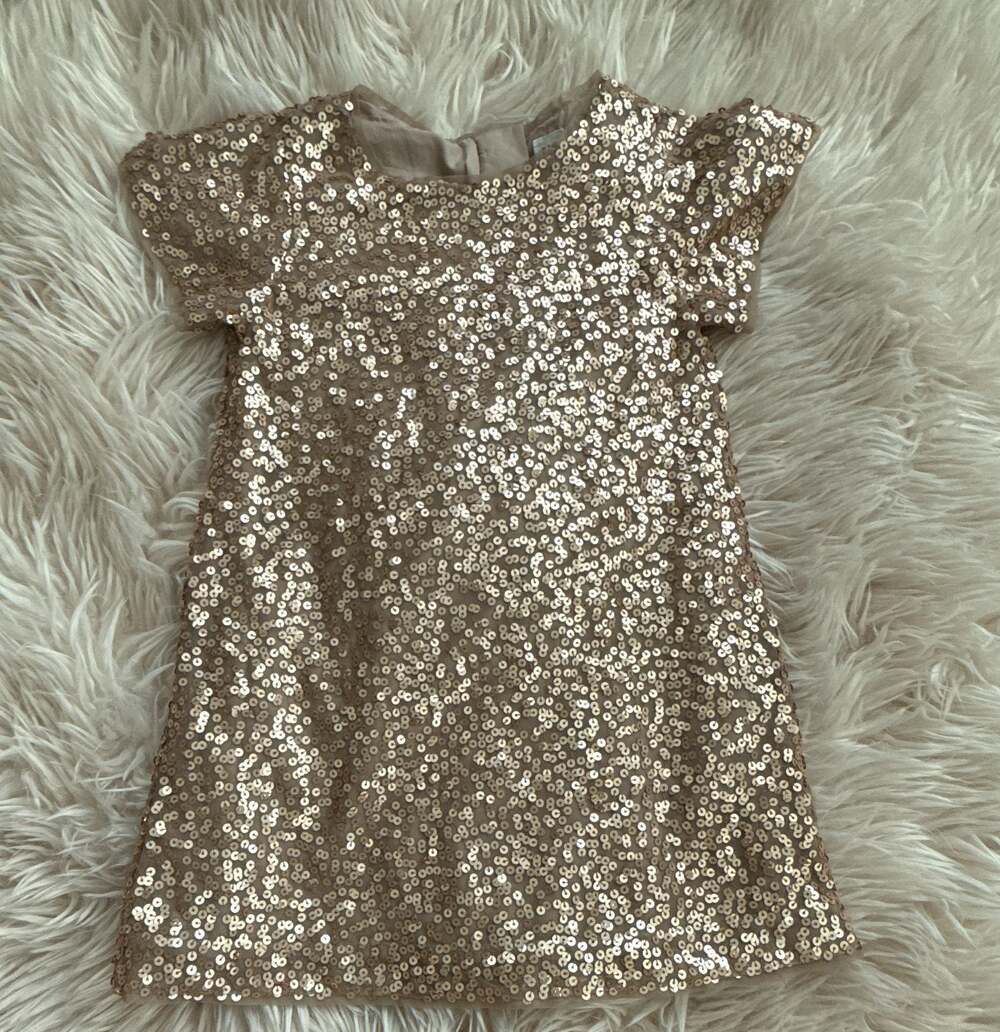 Gap Kids Gold Sequin Dress XS